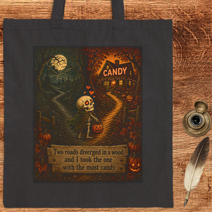 The Road with the most Candy - Frost Canvas Tote
