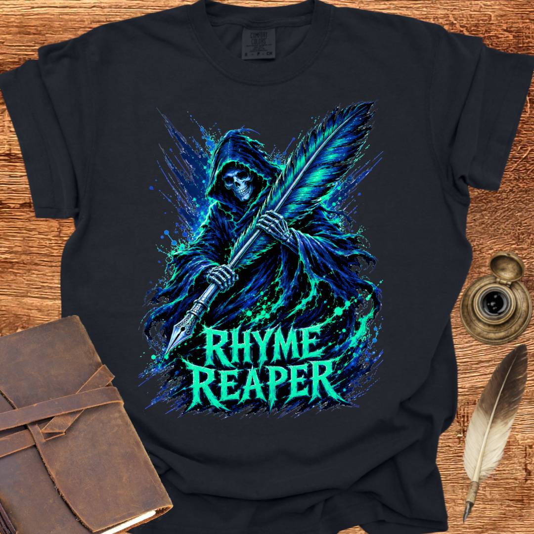 Rhyme Reaper - Poetry T-shirt