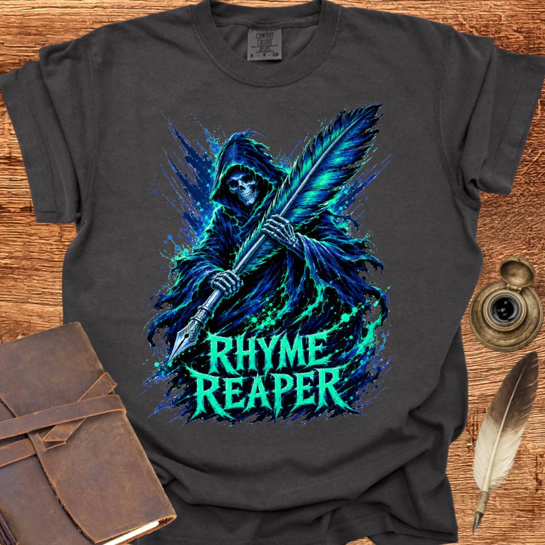 Rhyme Reaper - Poetry T-shirt