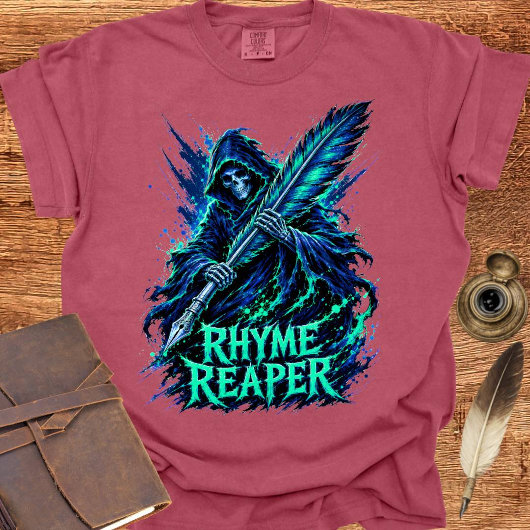 Rhyme Reaper - Poetry T-shirt