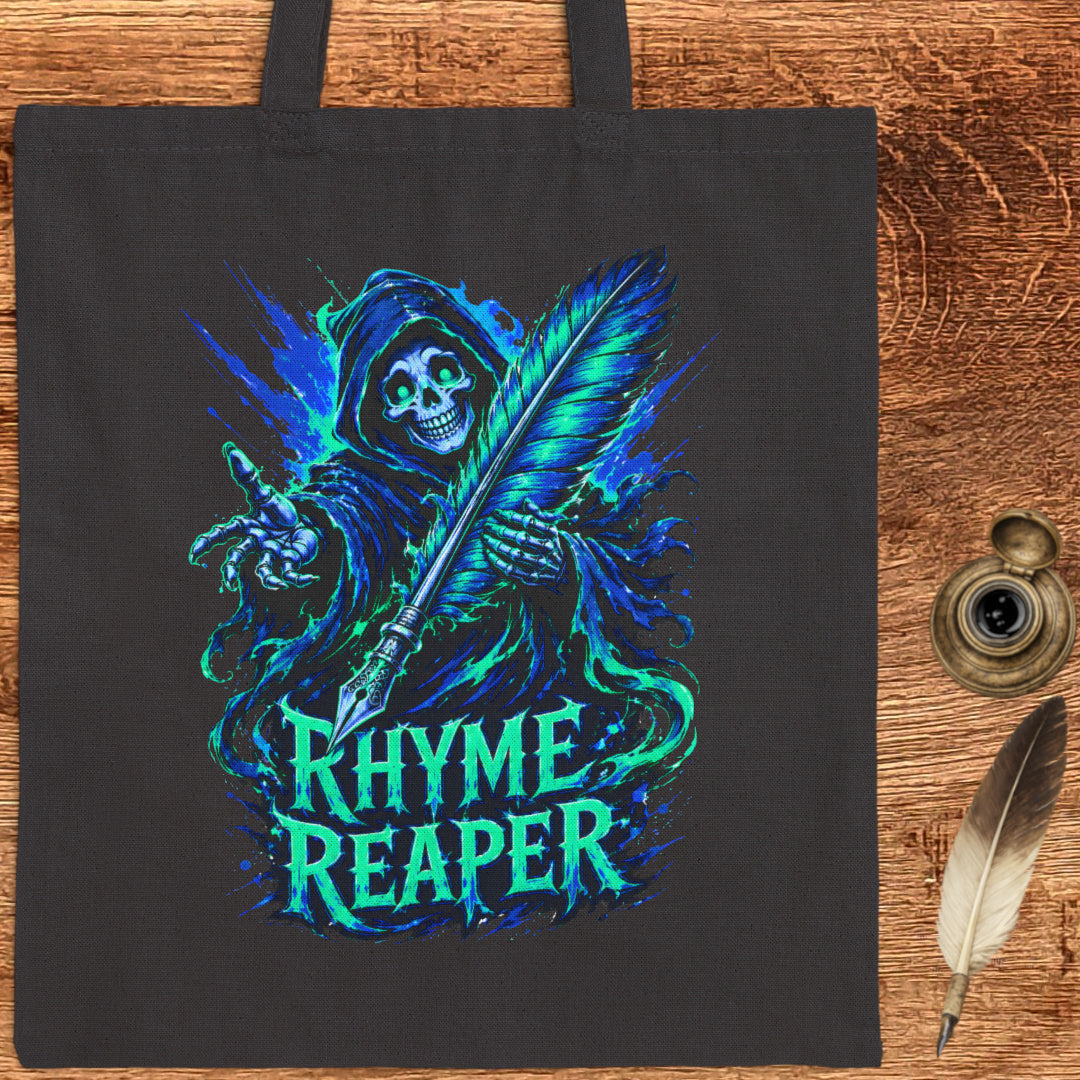 Rhyme Reaper Canvas Tote