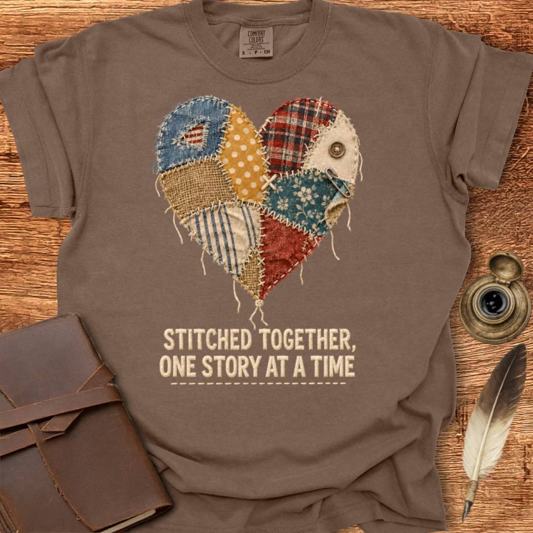 Stitched Together, One Story at a Time - Creativity T-shirt