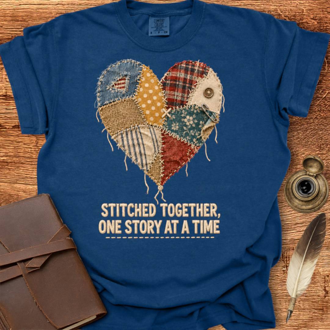 Stitched Together, One Story at a Time - Creativity T-shirt