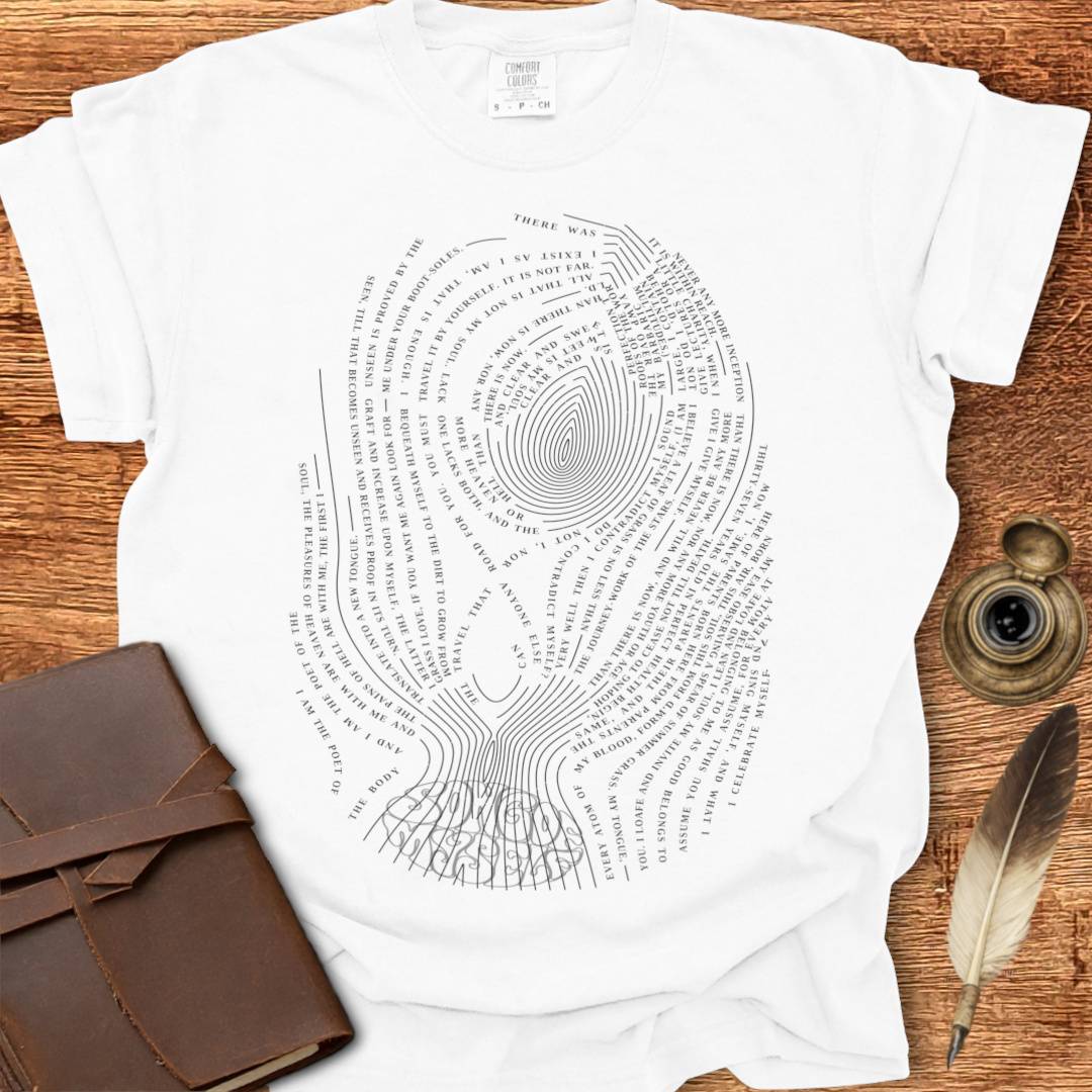 Song of Myself Fingerprint - Poetry T-shirt