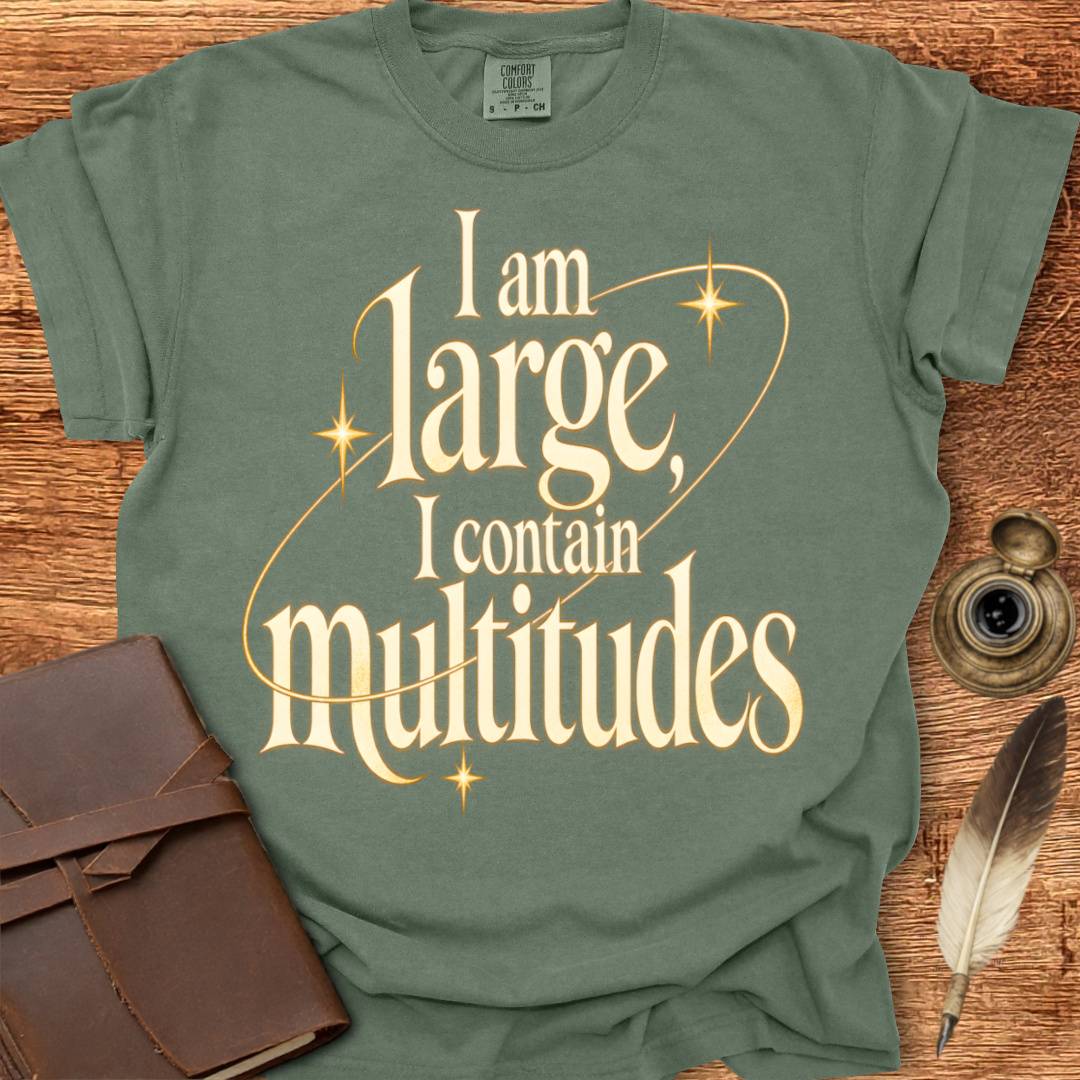 I am Large - Walt Whitman Poetry T-shirt