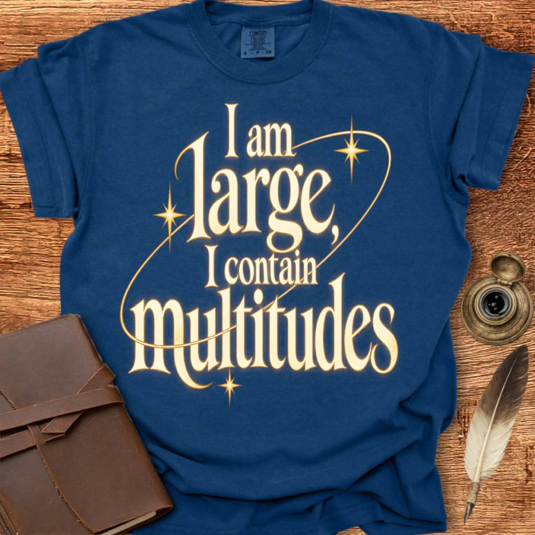 I am Large - Walt Whitman Poetry T-shirt