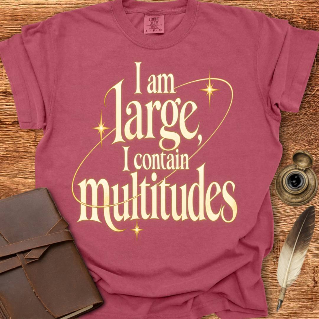 I am Large - Walt Whitman Poetry T-shirt