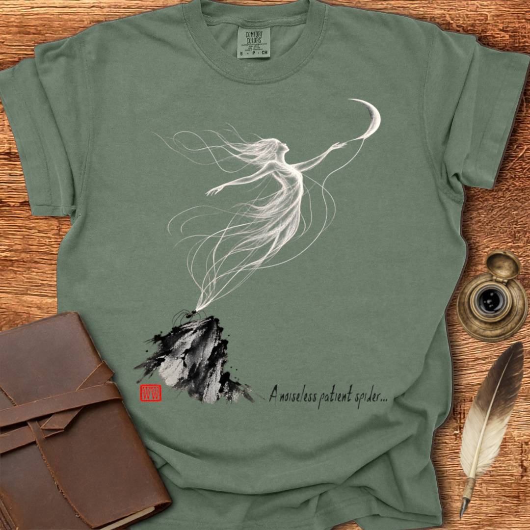 A noiseless patient spider - Walt Whitman Poetry T-shirt