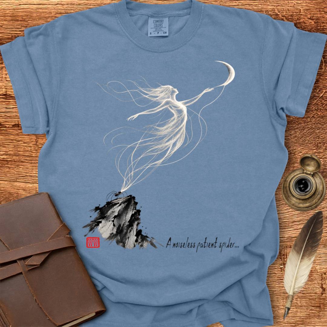 A noiseless patient spider - Walt Whitman Poetry T-shirt