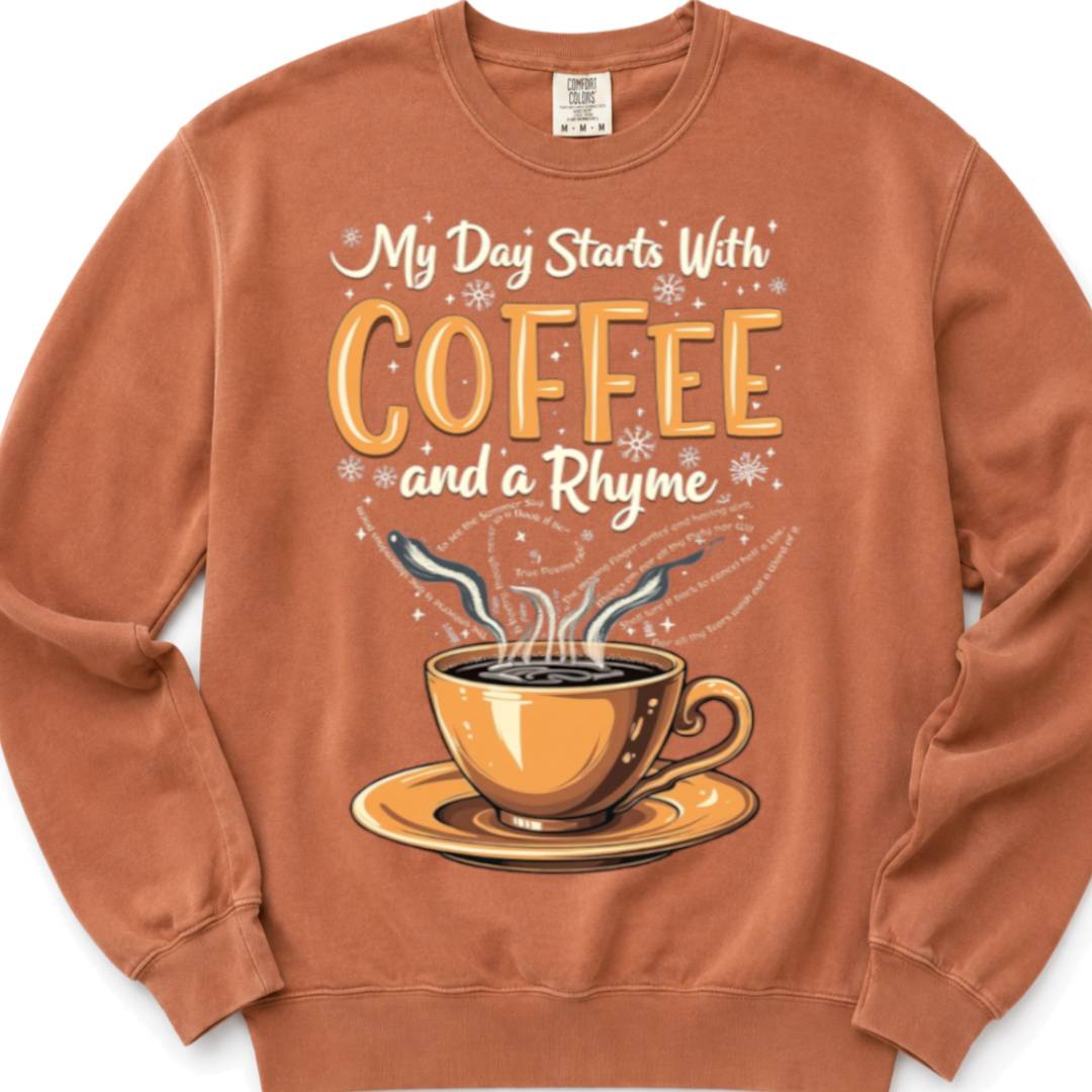 Coffee and a Rhyme - Crewneck Sweatshirt