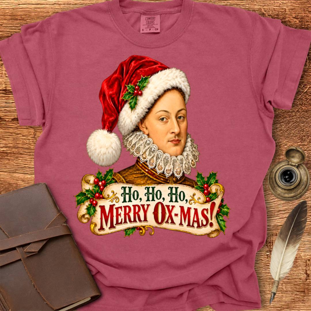 Ho Ho Ho Merry Ox-Mas! - Shakespearean T-shirt