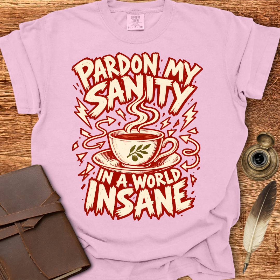 Pardon my Sanity in a World Insane - Creativity T-shirt