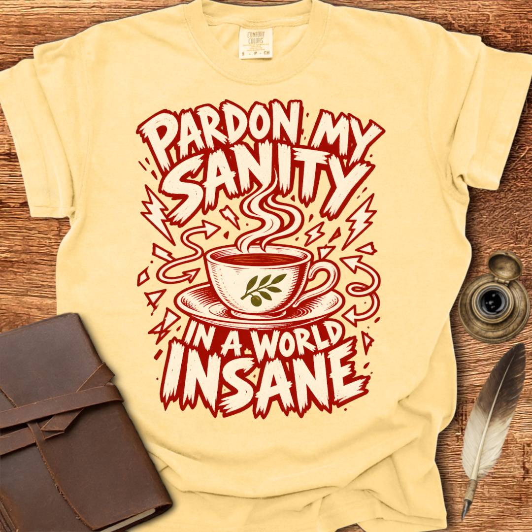 Pardon my Sanity in a World Insane - Creativity T-shirt