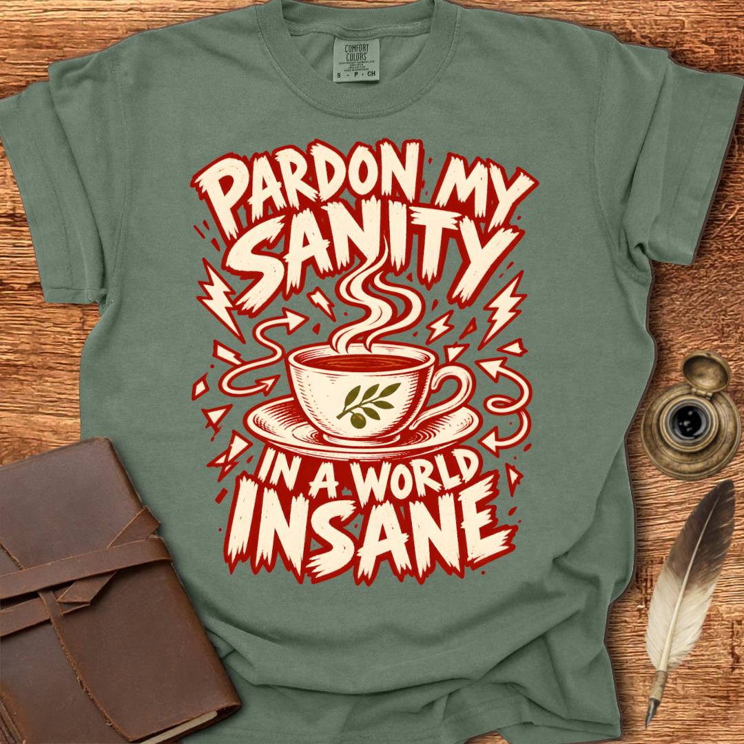 Pardon my Sanity in a World Insane - Creativity T-shirt