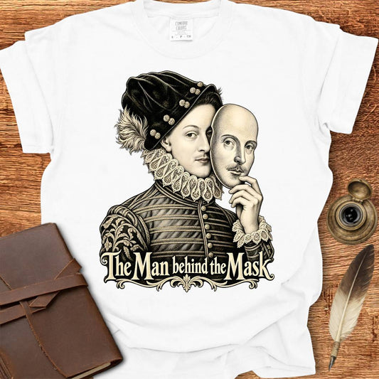 Who's Behind the Mask? - Shakespearean T-shirt