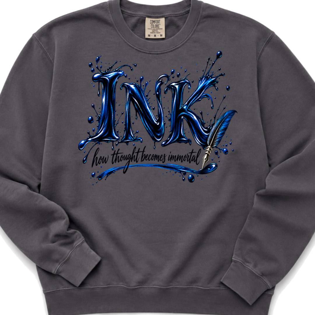 Ink - how thought becomes immortal - Crewneck Sweatshirt