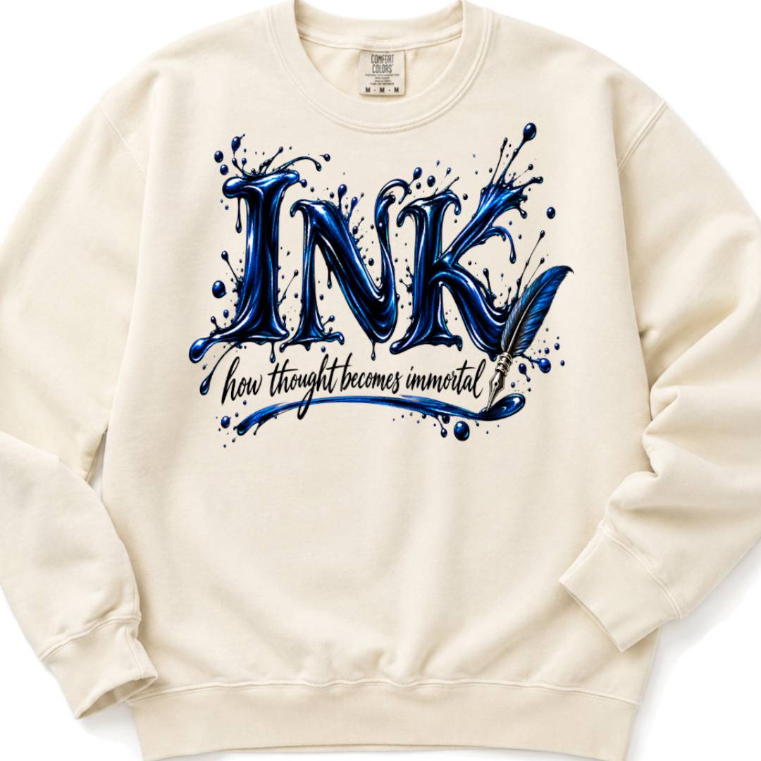 Ink - how thought becomes immortal - Crewneck Sweatshirt
