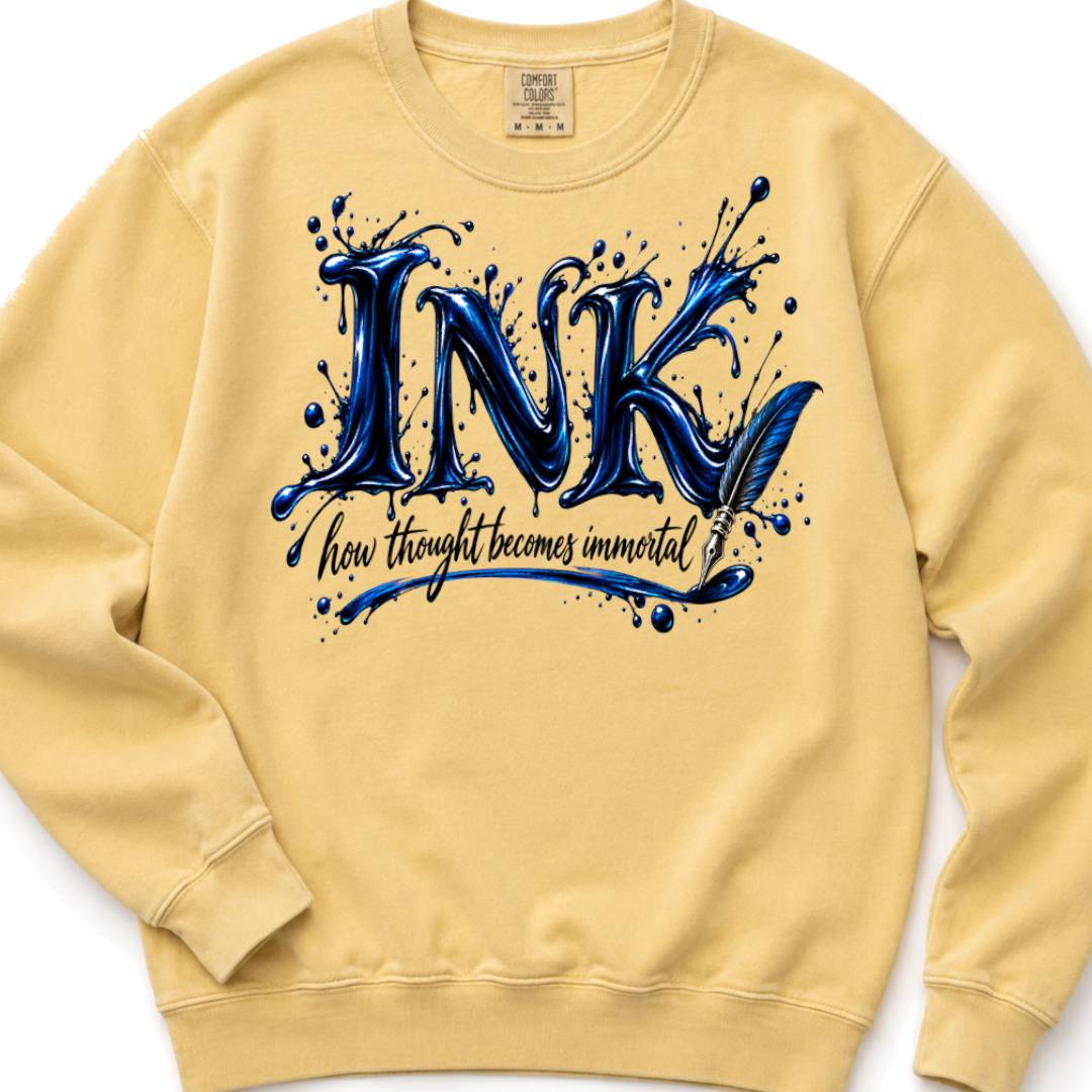 Ink - how thought becomes immortal - Crewneck Sweatshirt