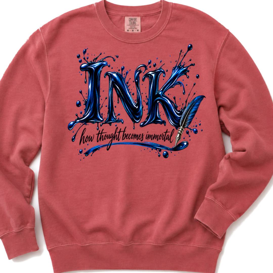 Ink - how thought becomes immortal - Crewneck Sweatshirt