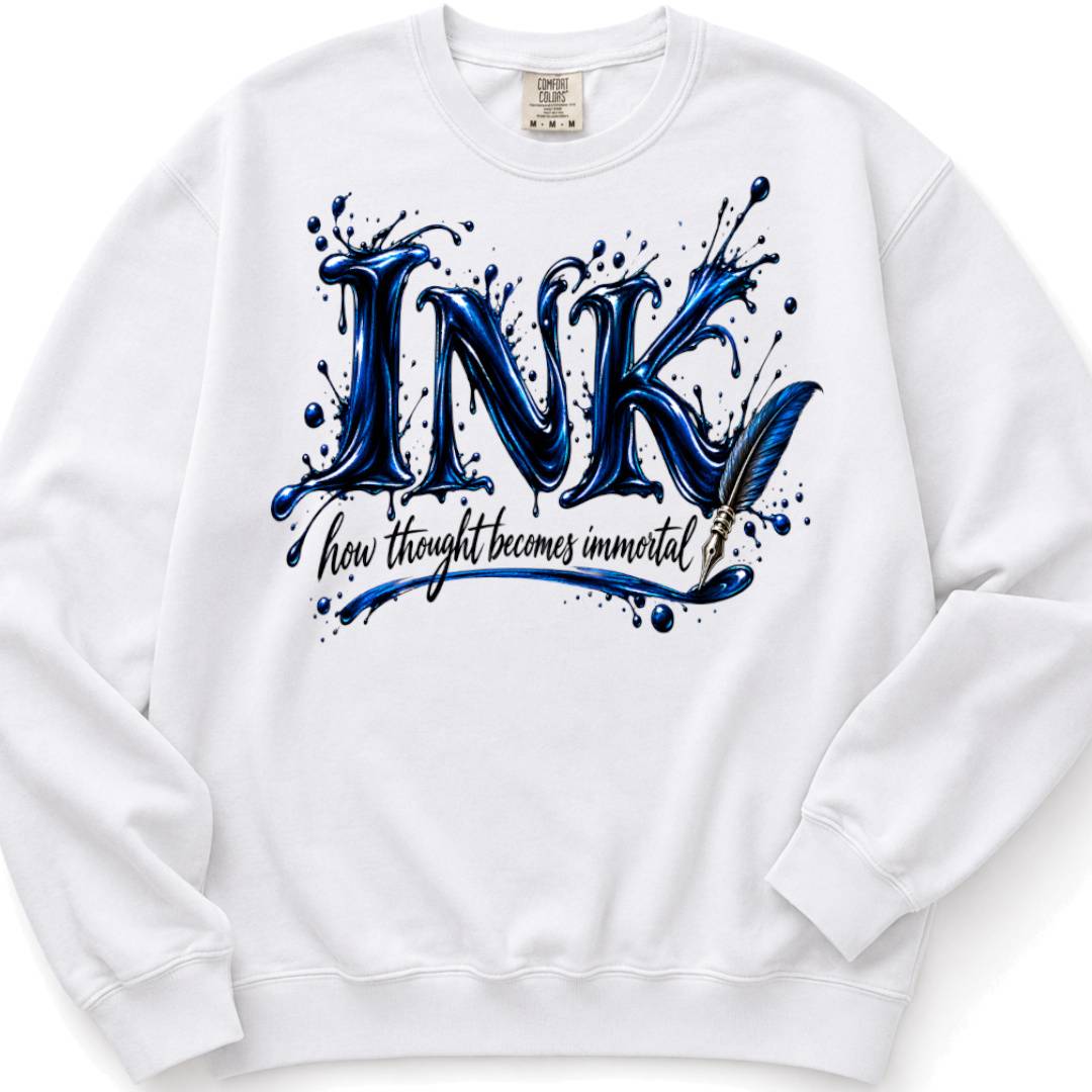 Ink - how thought becomes immortal - Crewneck Sweatshirt