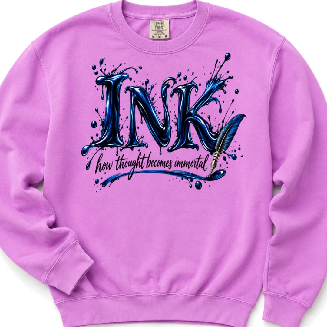 Ink - how thought becomes immortal - Crewneck Sweatshirt