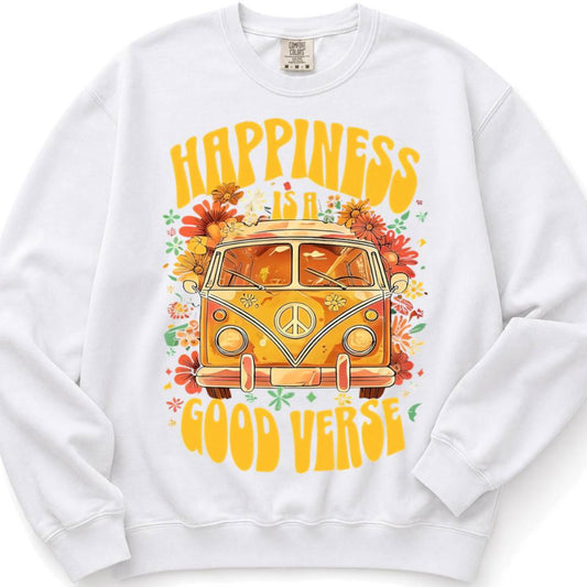 Happiness is a Good Verse - Crewneck Sweatshirt