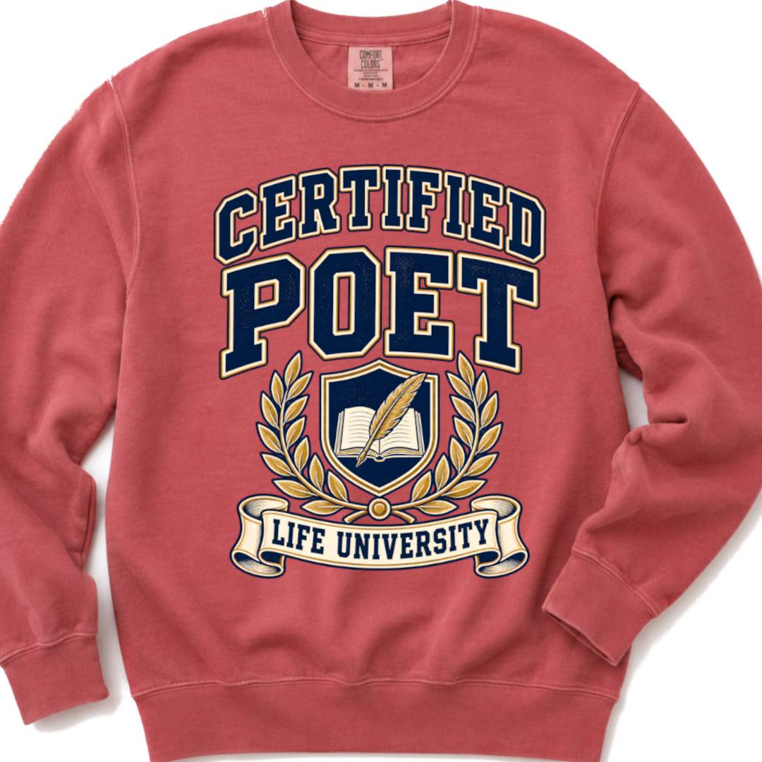 Certified Poet Life University - Crewneck Sweatshirt