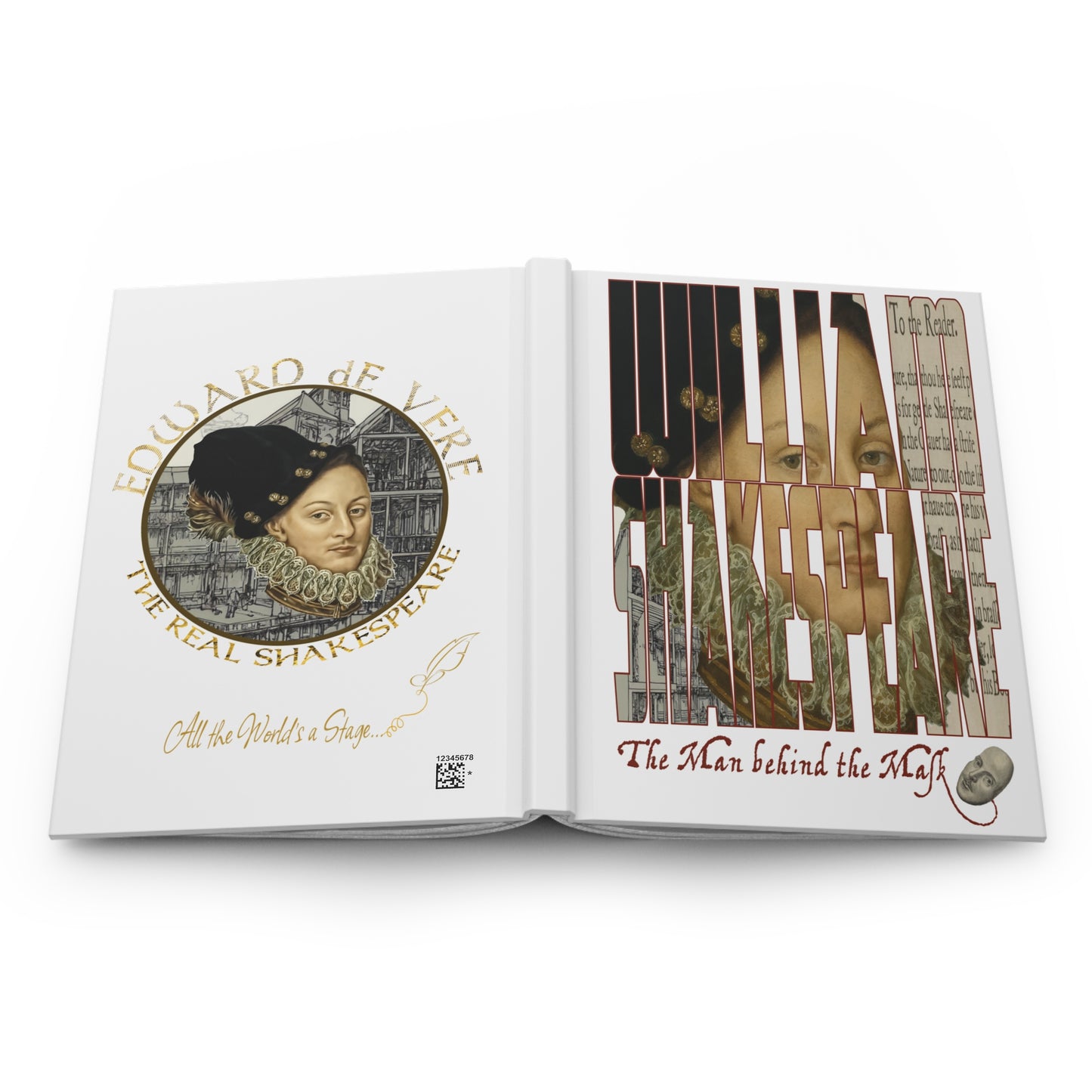 The Man behind the Mask Hardcover Journal — Inspirational Writer Notebook