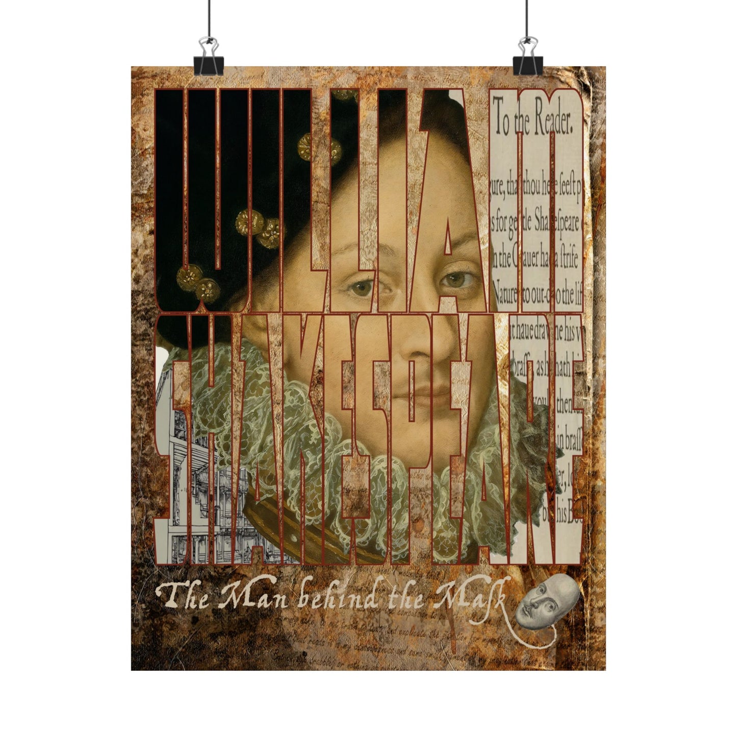 The Man behind the Mask —  Edward DeVere Art Print