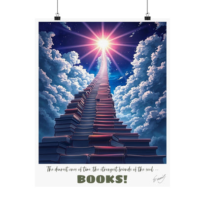 Books! Friends of the Soul —  Dickinson Art Print
