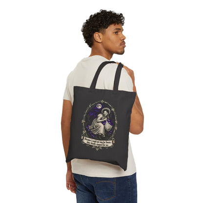 Because I couldn't stop for Sweets - Dickinson Canvas Tote