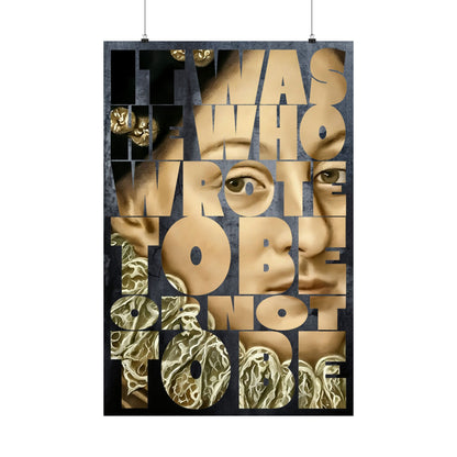 It was He who wrote To Be or not To Be —  Edward DeVere Art Print