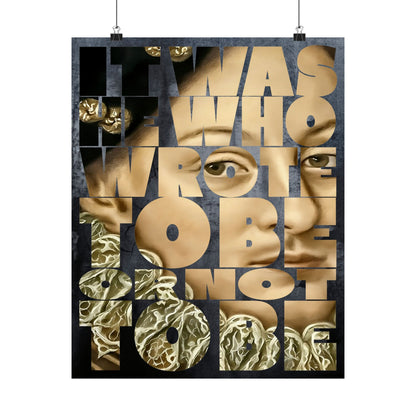 It was He who wrote To Be or not To Be —  Edward DeVere Art Print