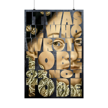 It was He who wrote To Be or not To Be —  Edward DeVere Art Print
