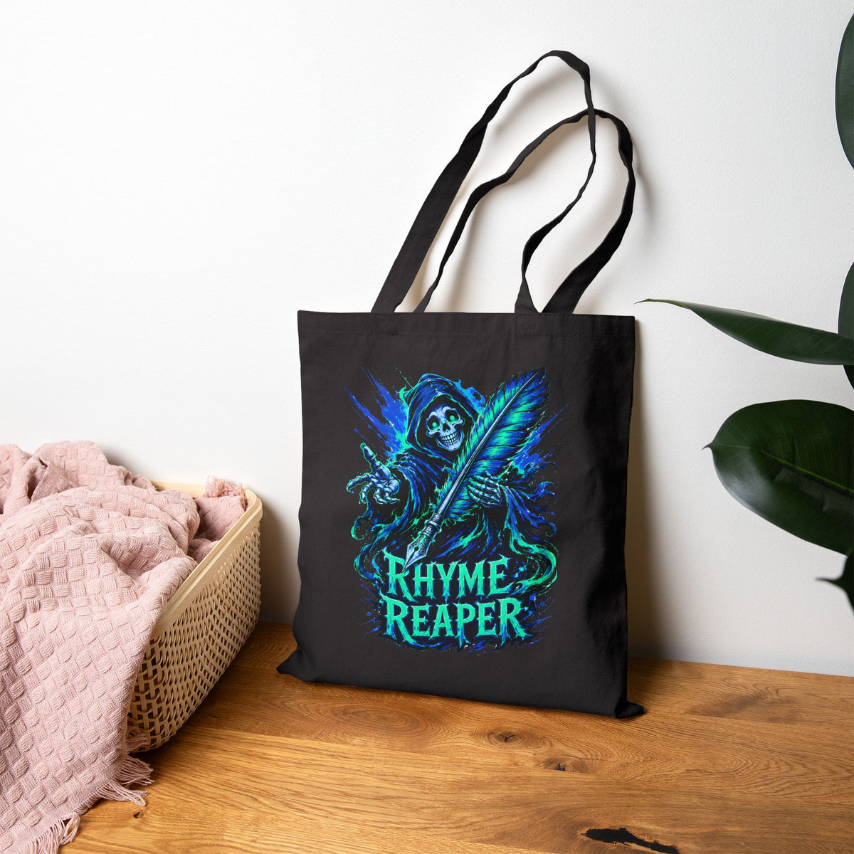 Rhyme Reaper Canvas Tote