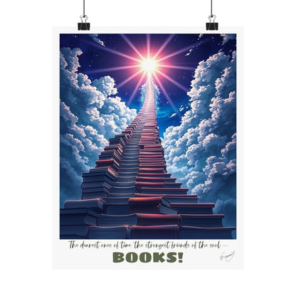 Books! Friends of the Soul —  Dickinson Art Print