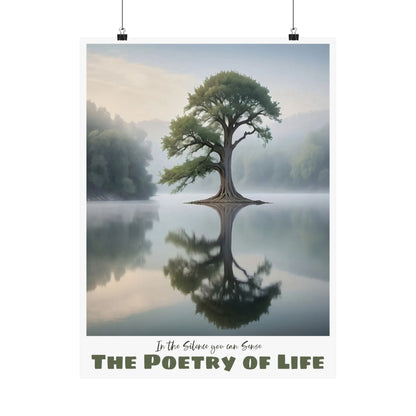 The Poetry of Life Silence —  Vertical Art Print