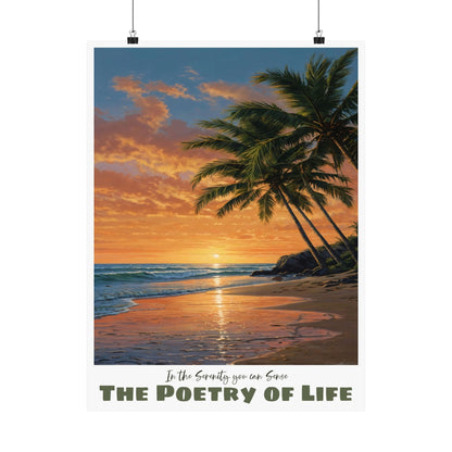 The Poetry of Life Serenity —  Vertical Art Print