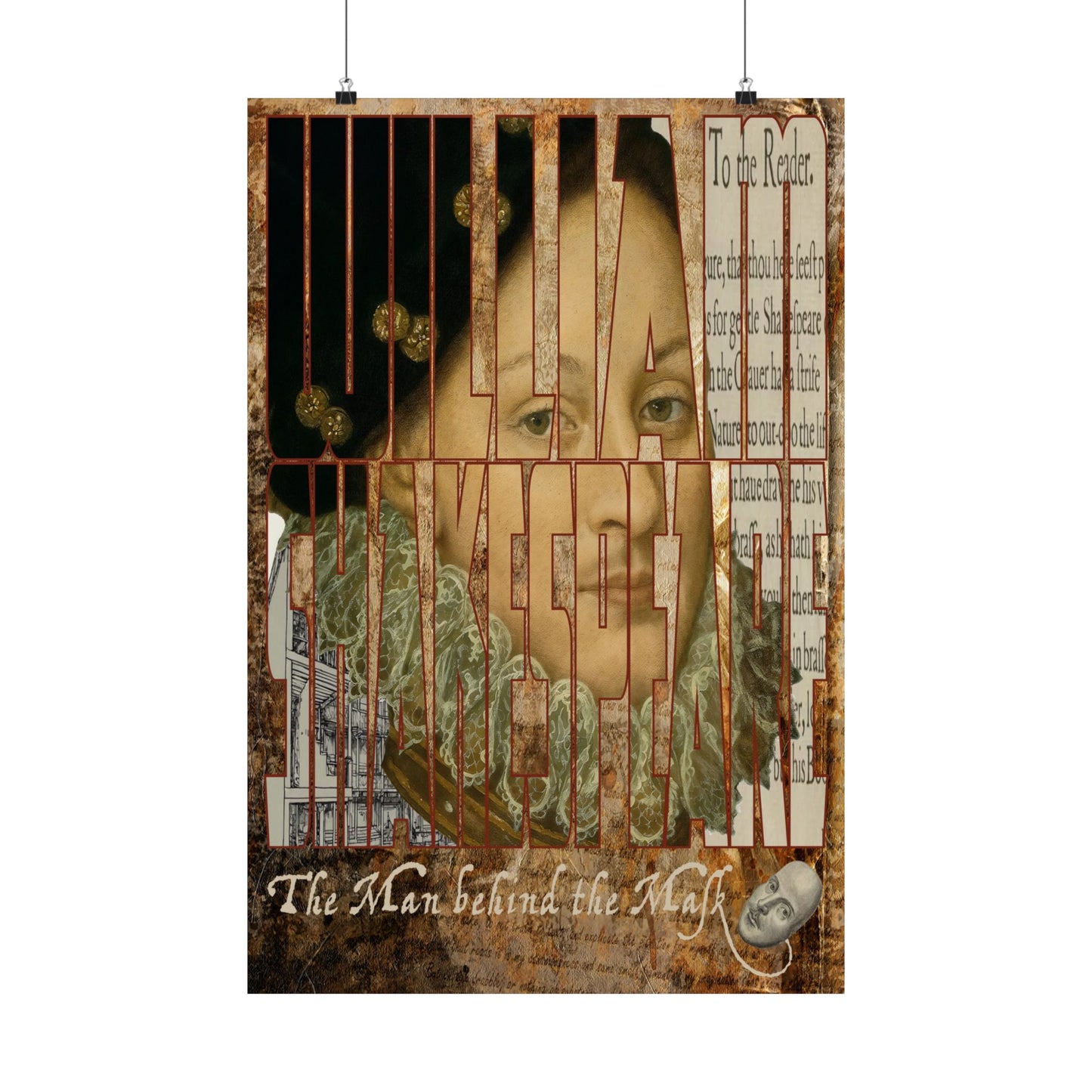 The Man behind the Mask —  Edward DeVere Art Print