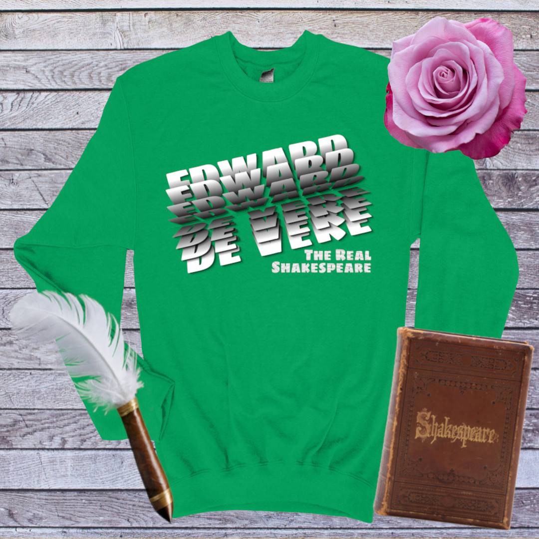 Scrolling Edward de Vere Sweatshirt