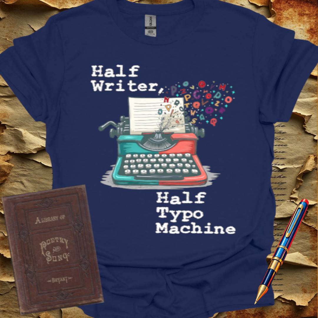 Half Writer, Half Typo Machine T-Shirt