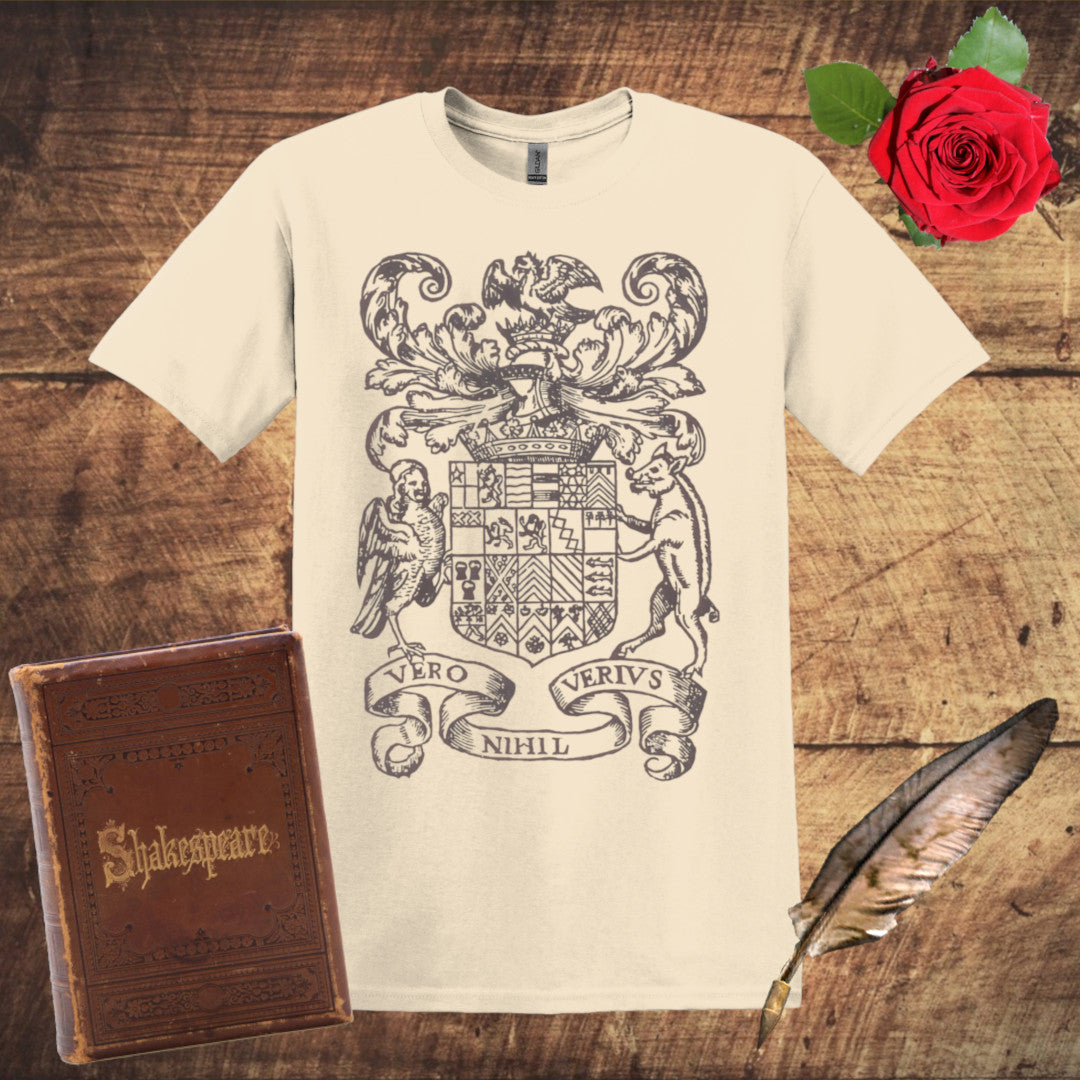 De Vere Coat of Arms Graphic T-Shirt - Natural