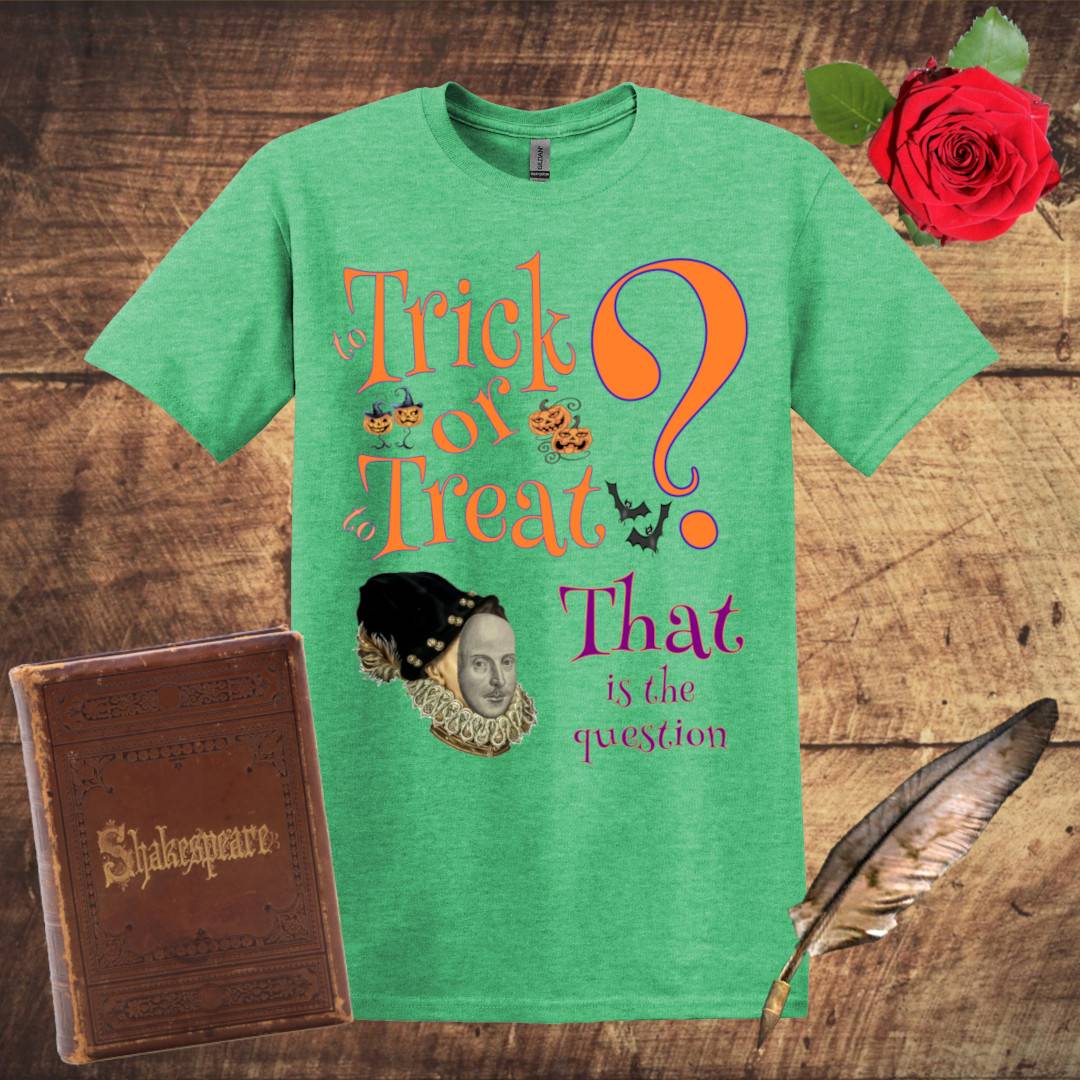 To Trick or to Treat Shakespeare Mask T-Shirt