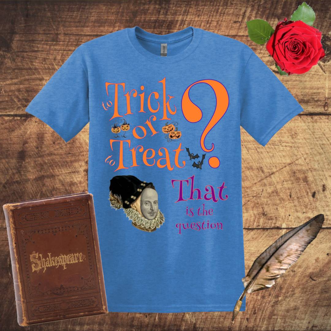 To Trick or to Treat Shakespeare Mask T-Shirt