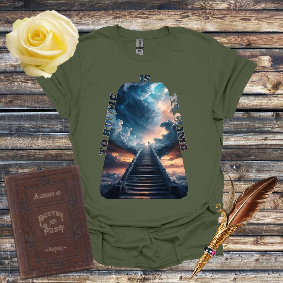 To Rhyme is to Climb Sky T-Shirt