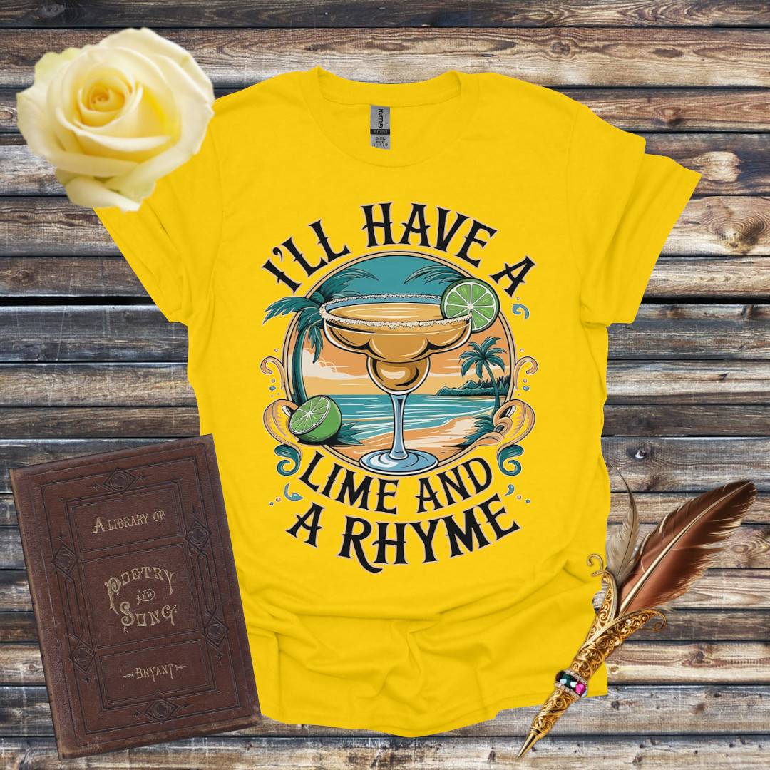 I'll have a Lime and a Rhyme Graphic T-shirt - Daisy